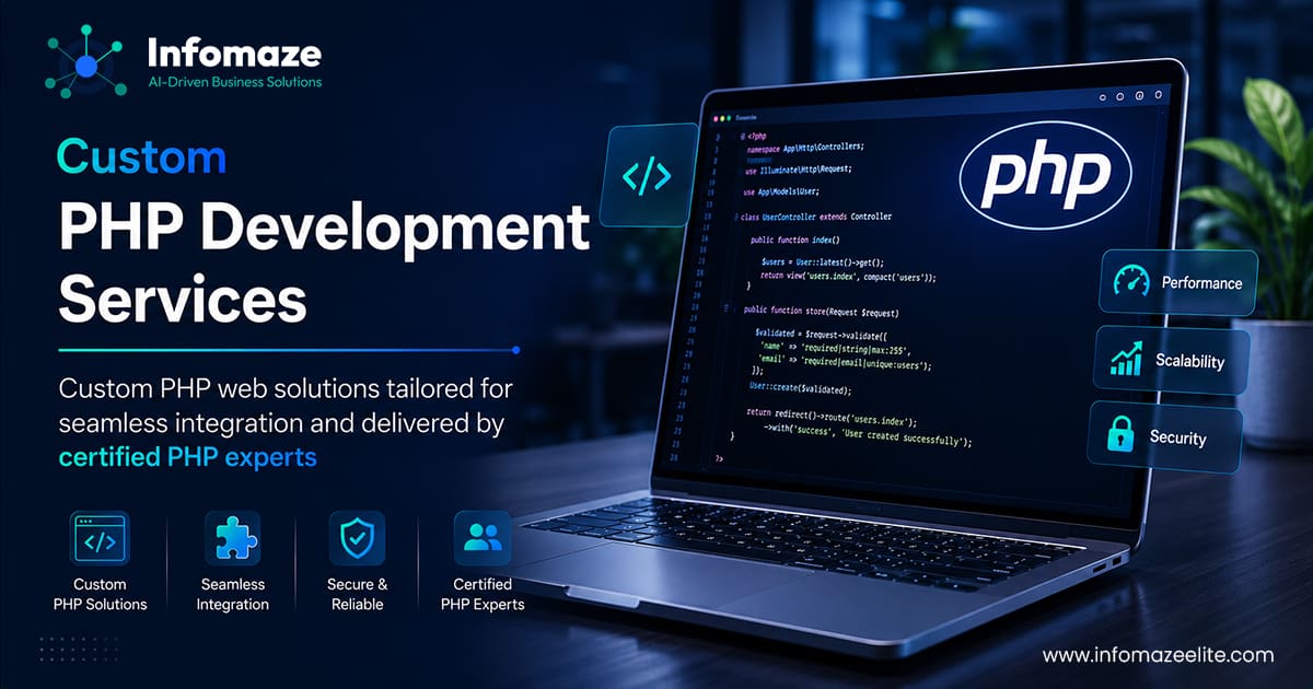Build Smarter: Tailored PHP Web & Backend Solutions